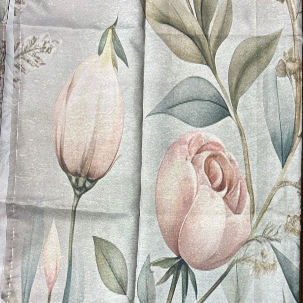 Floral Shower Curtain in Soft Colors